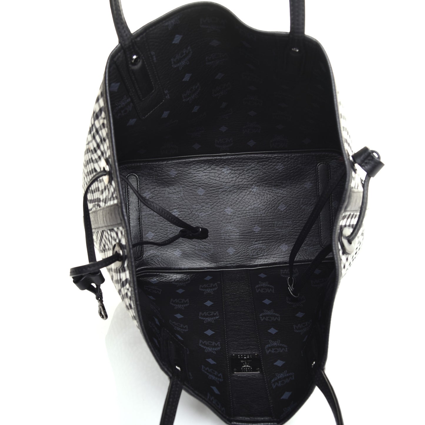 Visetos Medium Liz Reversible Shopper Tote Black