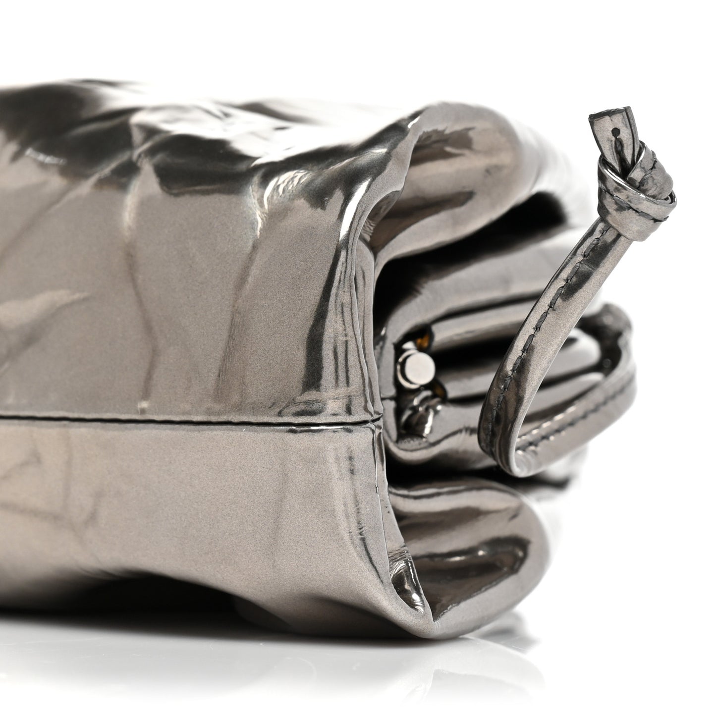 Metallic Crushed Calfskin The Mini Pouch Anchor