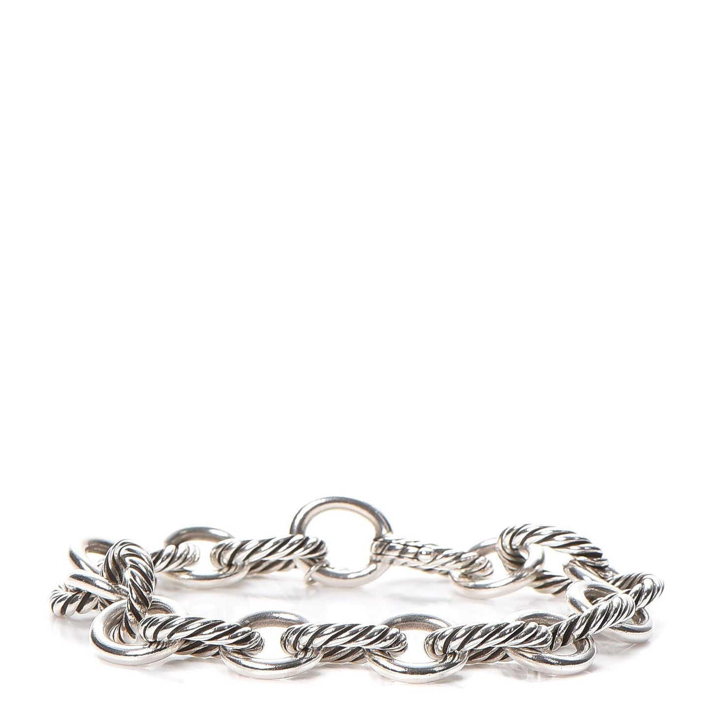 Sterling Silver 12mm Large Oval Link Bracelet