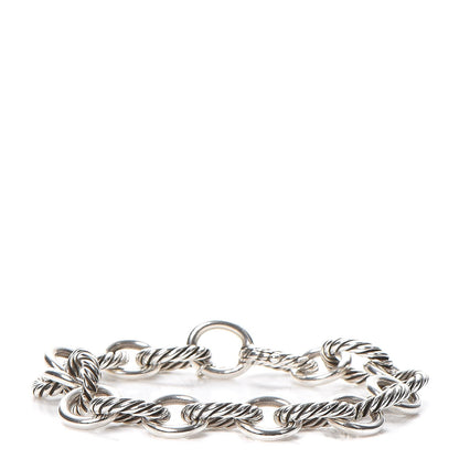 David Yurman Sterling Silver 12mm Large Oval Link Bracelet 1 of 6