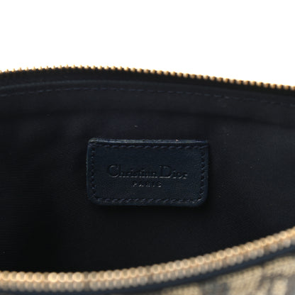 Christian Dior Monogram Mini Saddle Pochette Navy 6 of 7