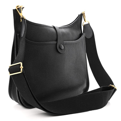 Hermes Taurillon Clemence Evelyne III PM Black 3 of 10