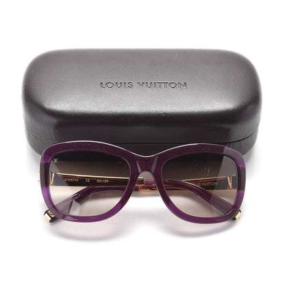 Louis Vuitton Petit Soupcon Sunglasses Z0557W Violet Speckling 7 of 7