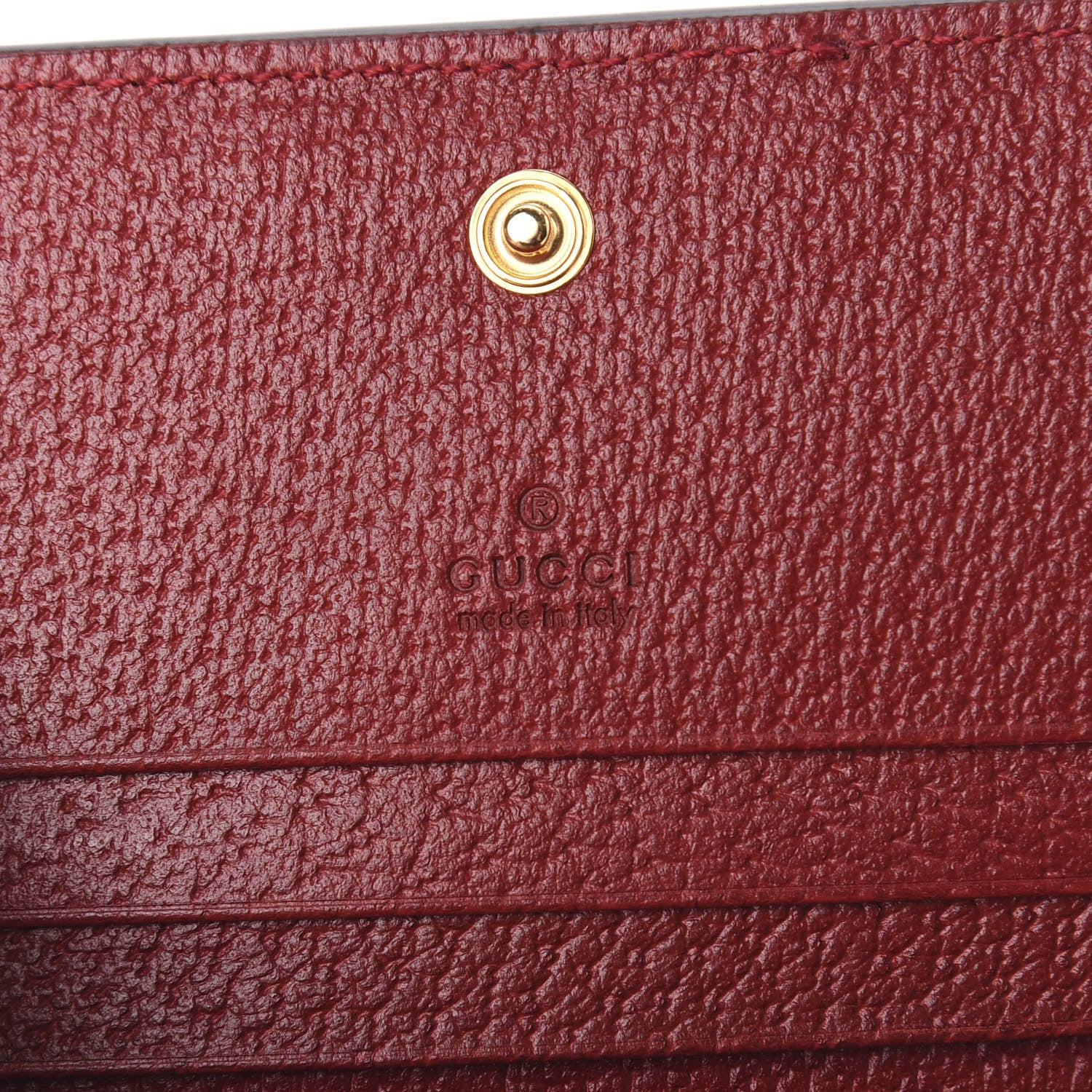 Gucci GG Supreme Monogram Flora Web Ophidia Card Case Red 5 of 6