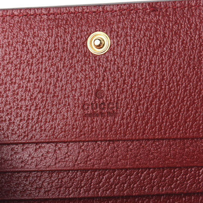 Gucci GG Supreme Monogram Flora Web Ophidia Card Case Red 5 of 6