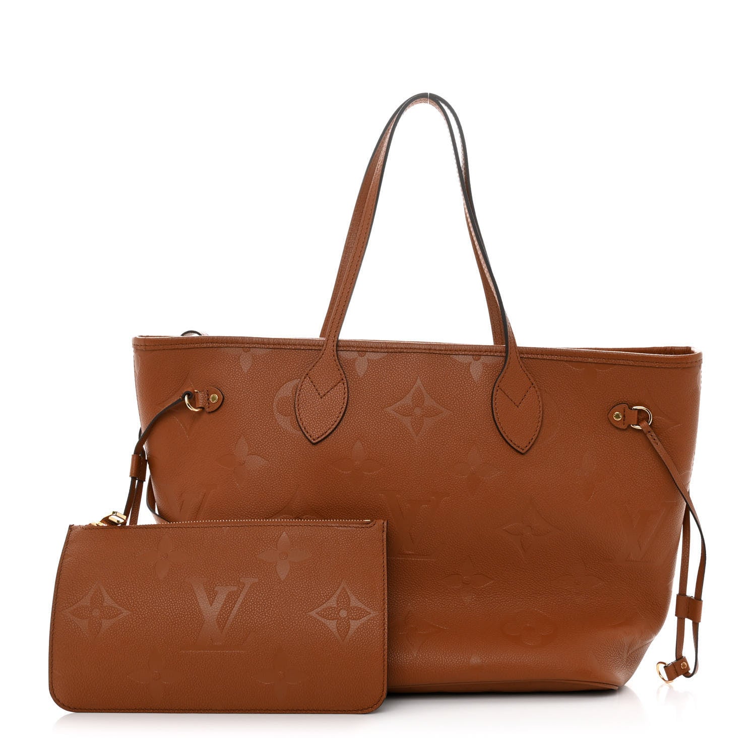 Louis Vuitton Empreinte Monogram Giant Neverfull MM Cognac 1 of 11