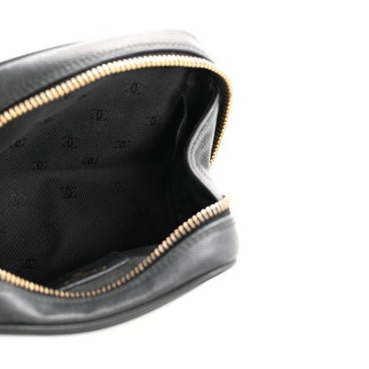 Chanel Grained Calfskin CC Button Cosmetic Case Black 5 of 9