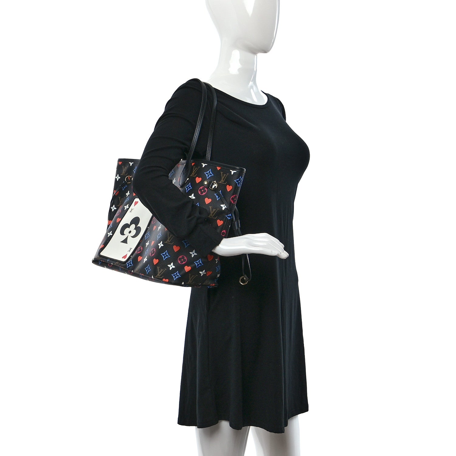 Louis Vuitton Game On Neverfull MM Black 2 of 9