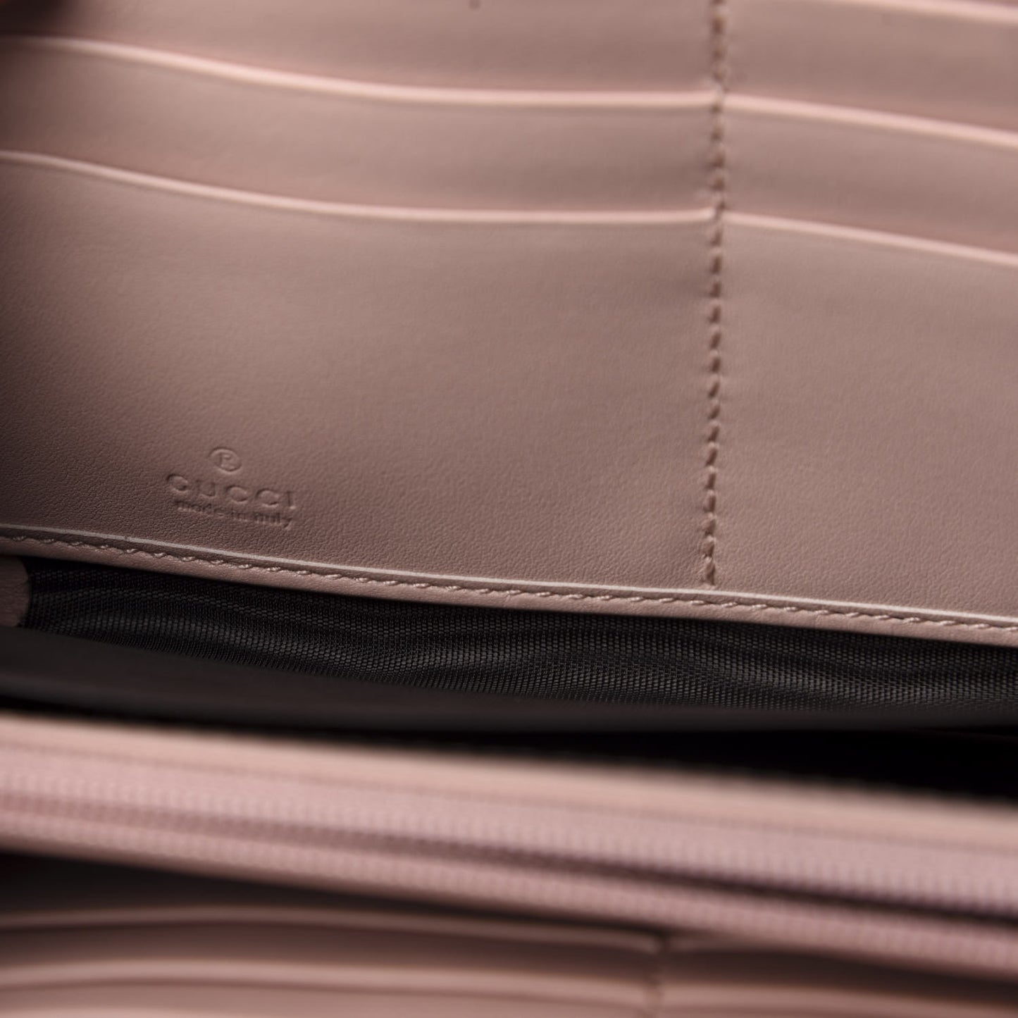 Calfskin Matelasse GG Marmont Zip Around Wallet Perfect Pink