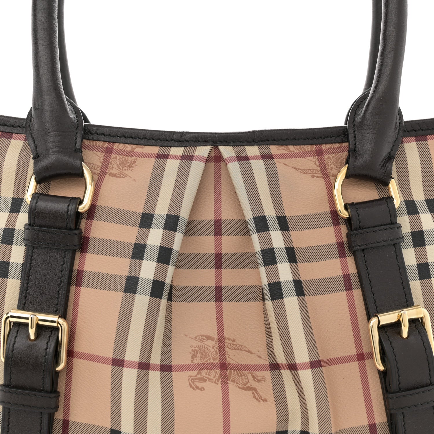 Burberry Haymarket Check Small Northfield Tote Chocolate 9 of 14
