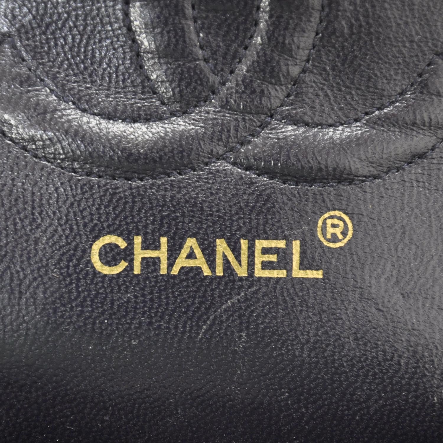 Chanel Lambskin Quilted Medium Double Flap Navy 8 of 11