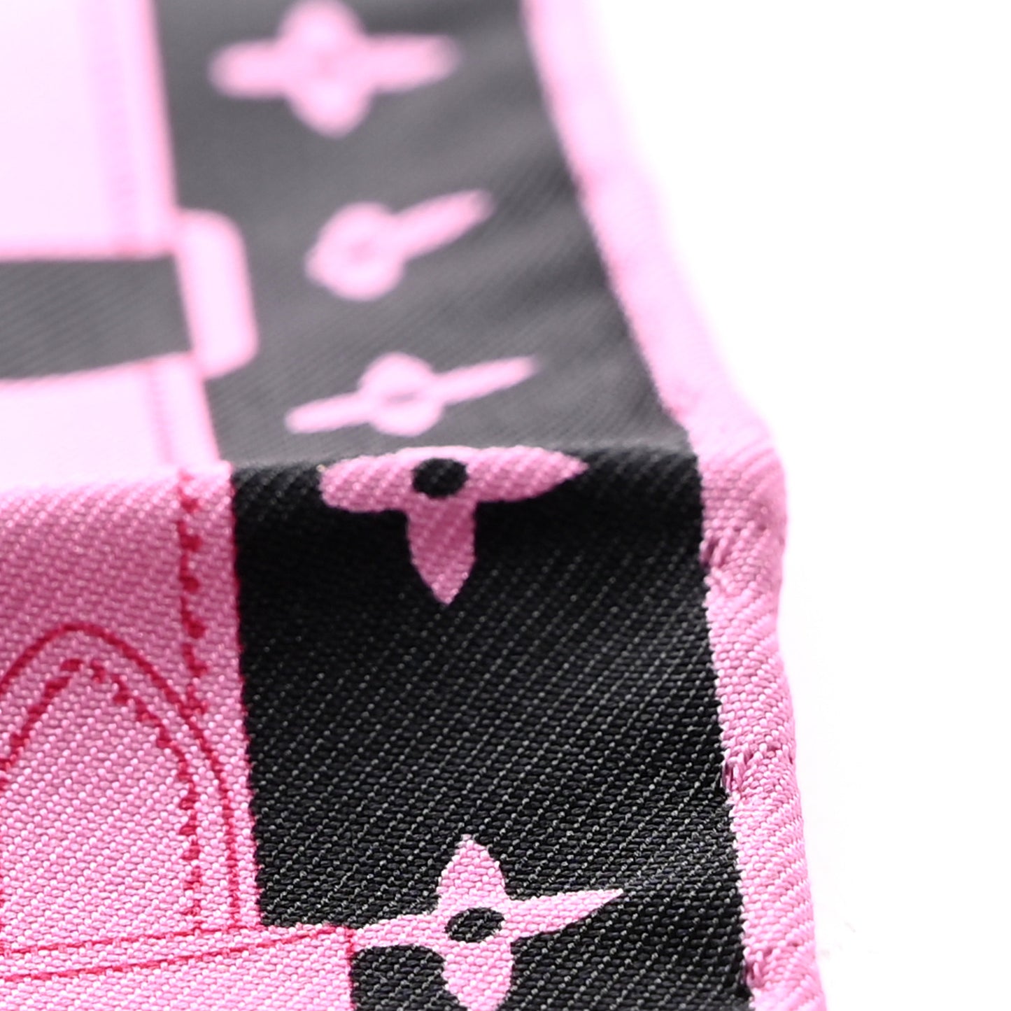 Silk Monogram Confidential Square Scarf Black