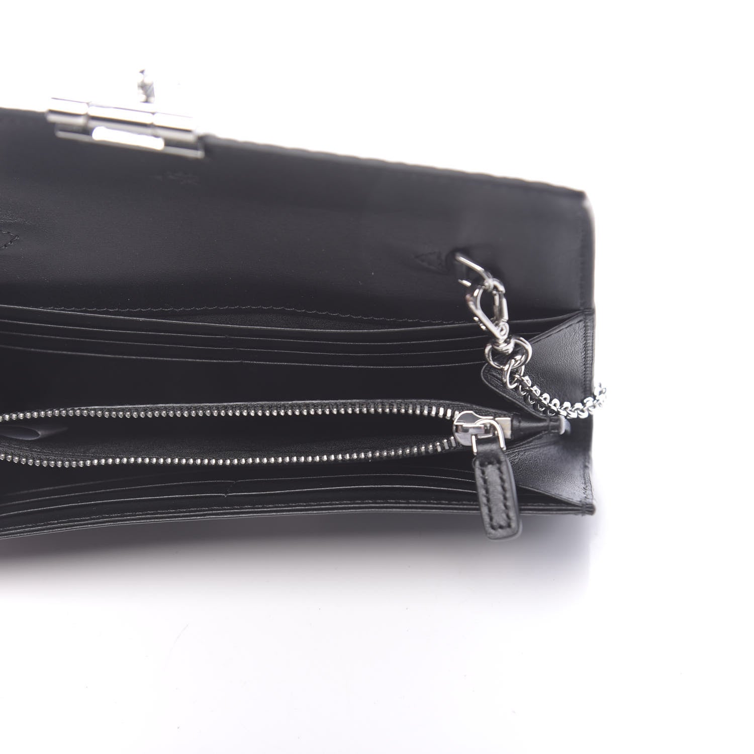 MCM Visetos Large Patricia Wallet On Chain Black 5 of 10
