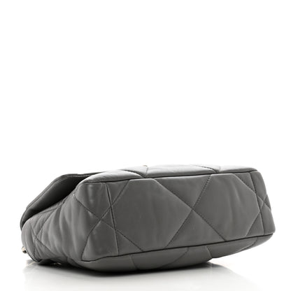 Chanel Lambskin Quilted Medium Chanel 19 Flap Dark Grey 4 of 10