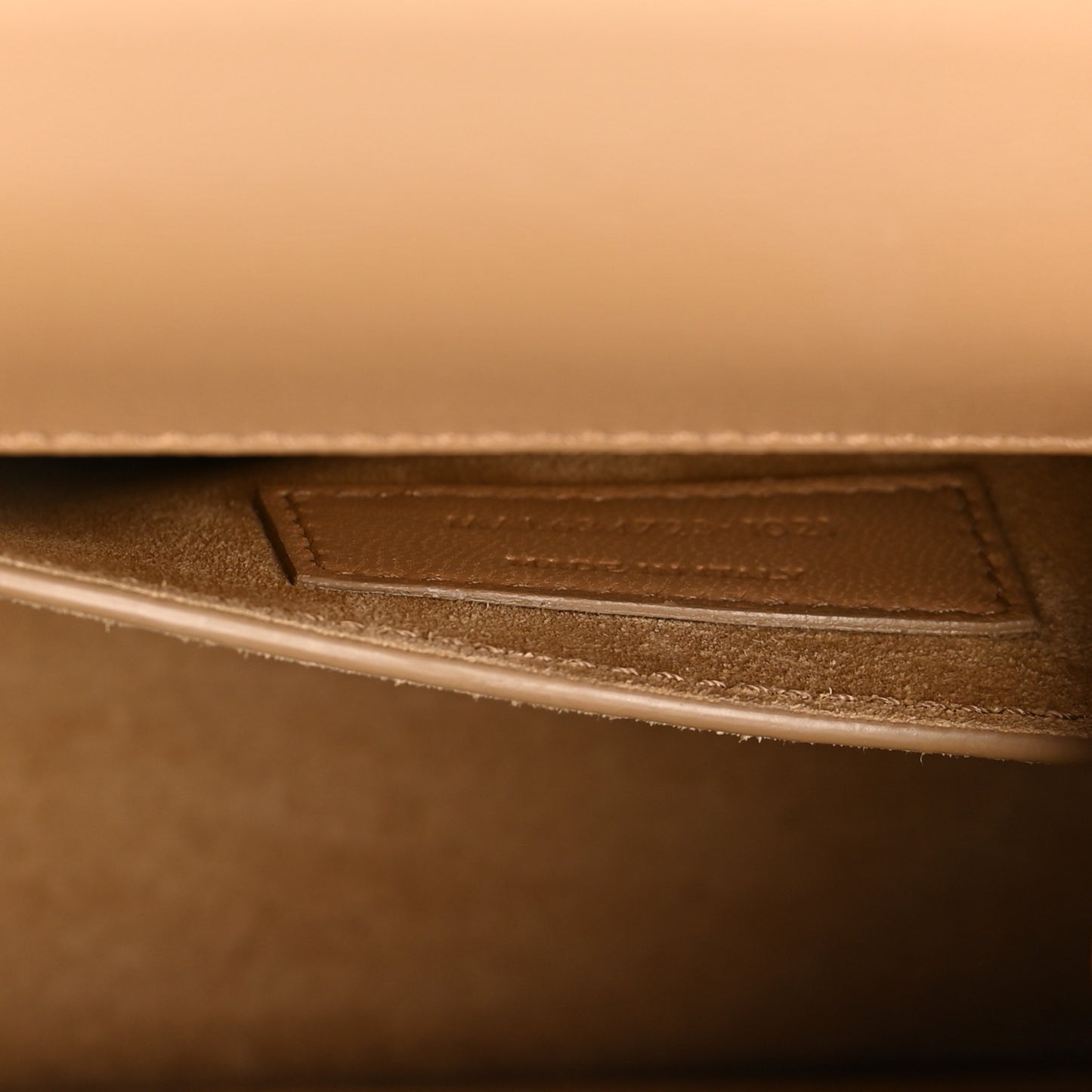 Smooth Calfskin Medium Monogram Sunset Satchel Natural Tan