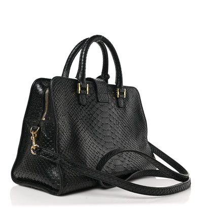 Saint Laurent Python Calfskin Embossed Monogram Baby Cabas Black 3 of 8