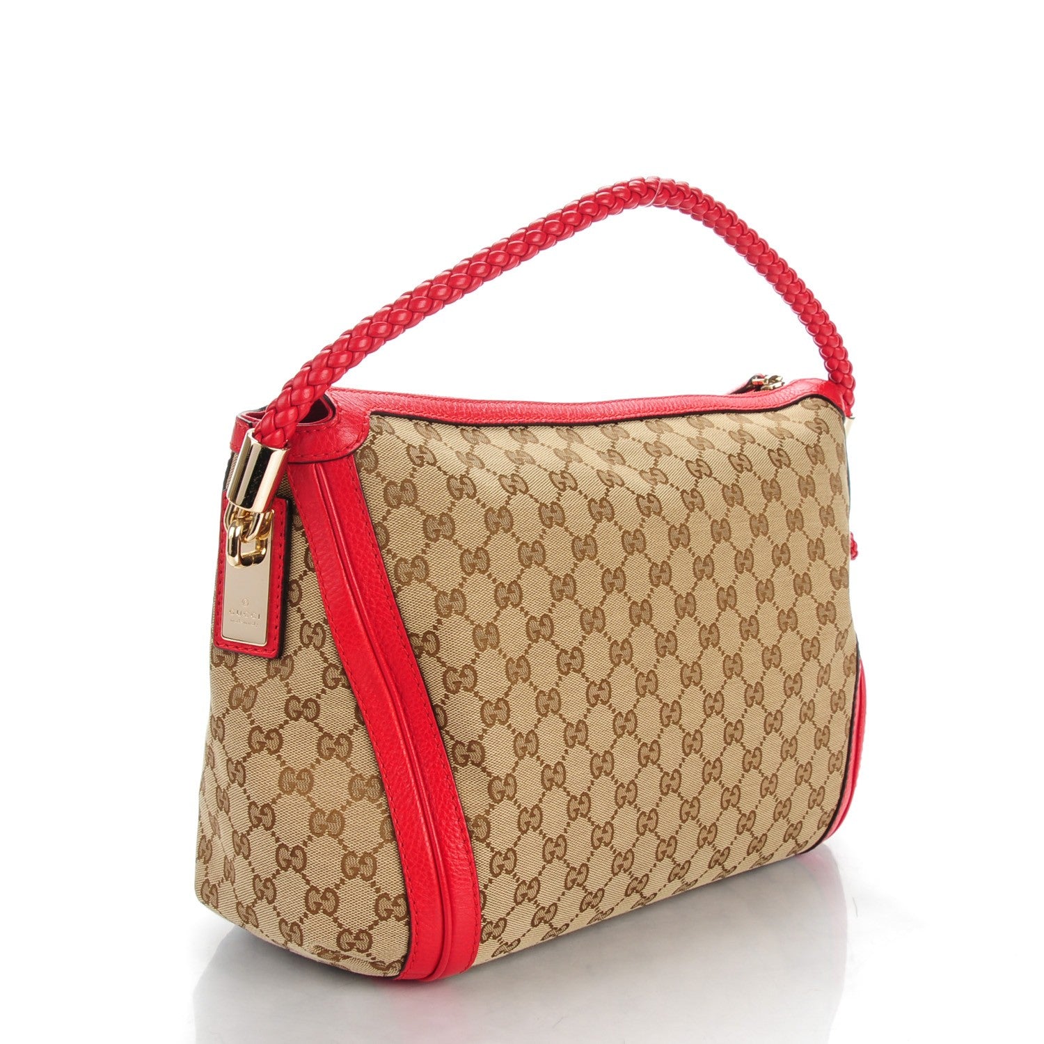 Gucci Monogram Medium Bella Hobo Red 3 of 7