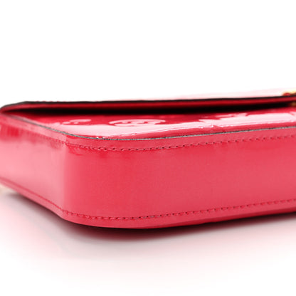 Louis Vuitton Vernis Felicie Pochette Chain Wallet Hot Pink 10 of 13