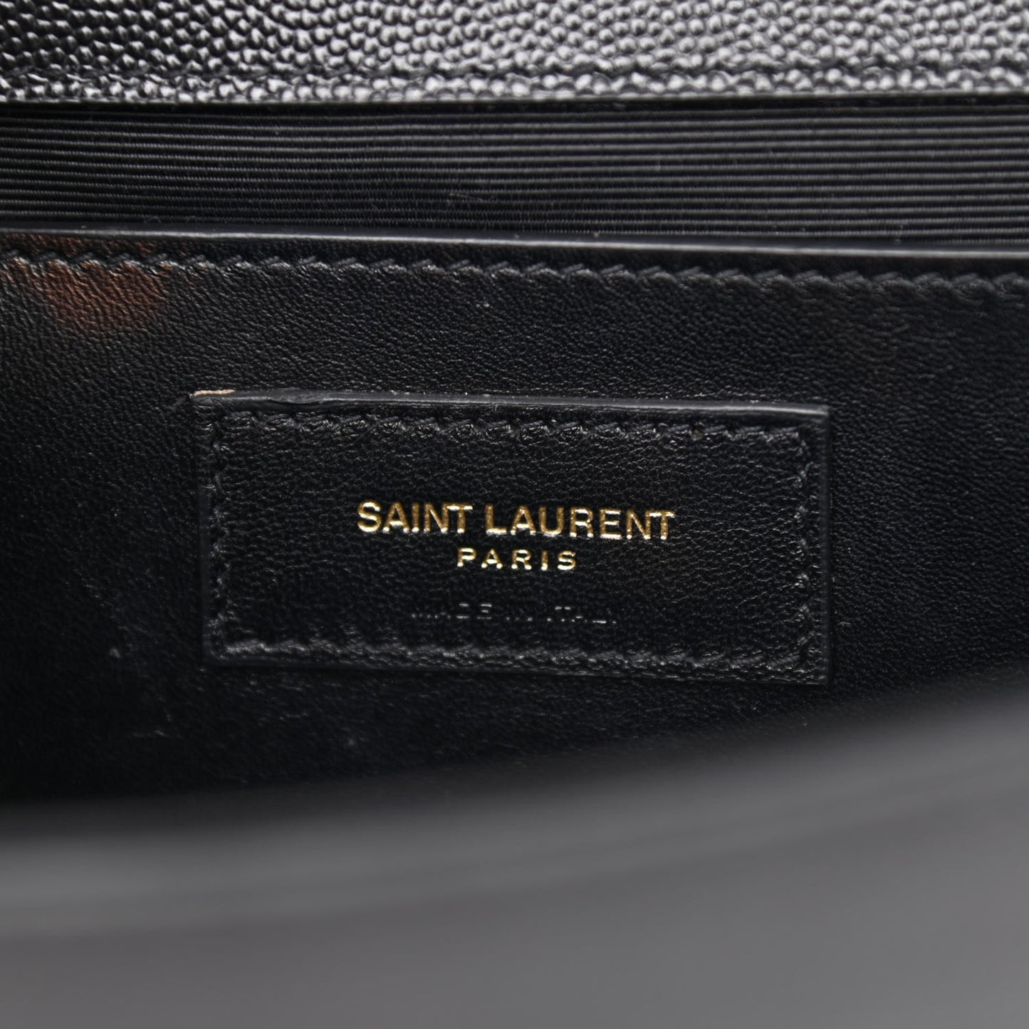 Grain De Poudre Medium Classic Monogram Kate Satchel Black