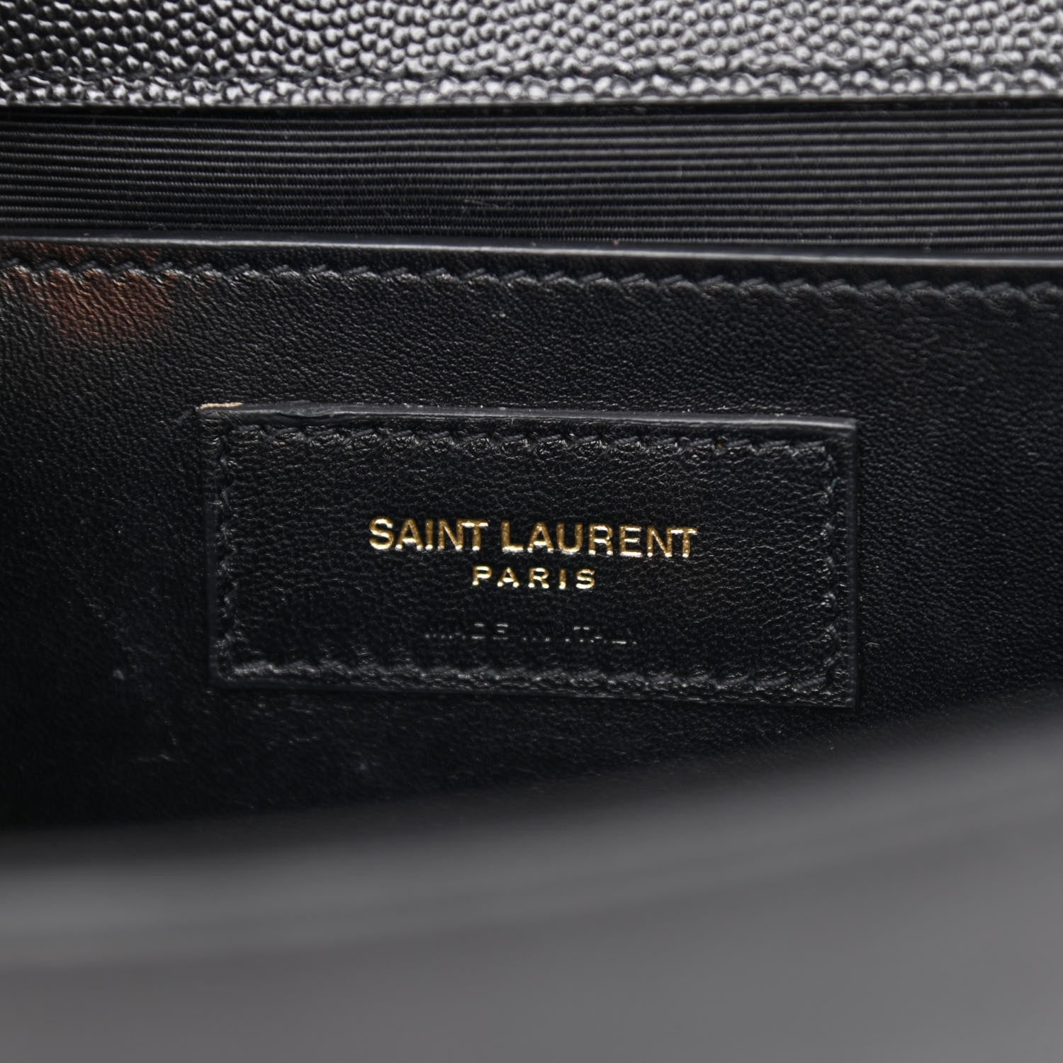Saint Laurent Grain De Poudre Medium Classic Monogram Kate Satchel Black 6 of 10