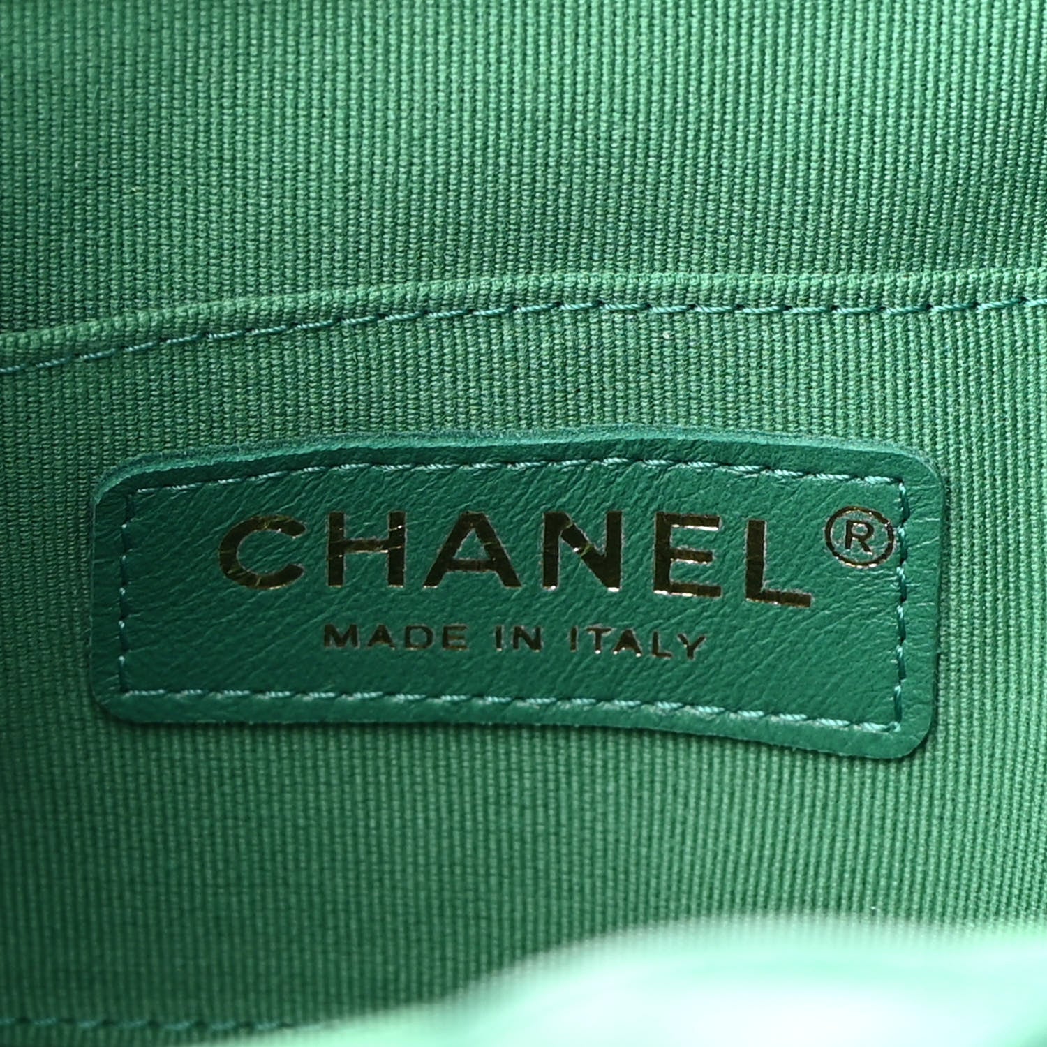 Chanel Lambskin Quilted Small Duma Drawstring Backpack Green 6 of 9