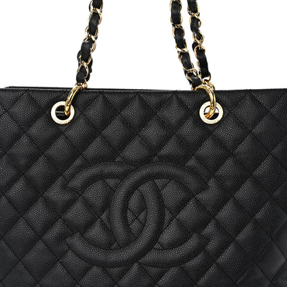 Chanel Caviar Quilted Grand Shopping Tote GST Black 8 of 11