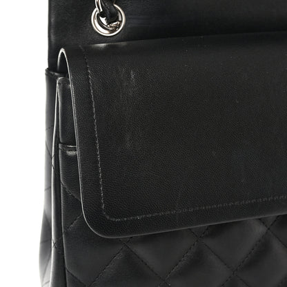 Chanel Lambskin Quilted Jumbo Double Flap Black 11 of 12