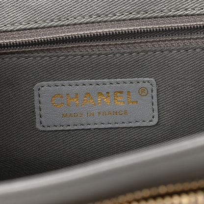 Chanel Caviar Quilted Large Business Affinity Flap Grey 6 of 10