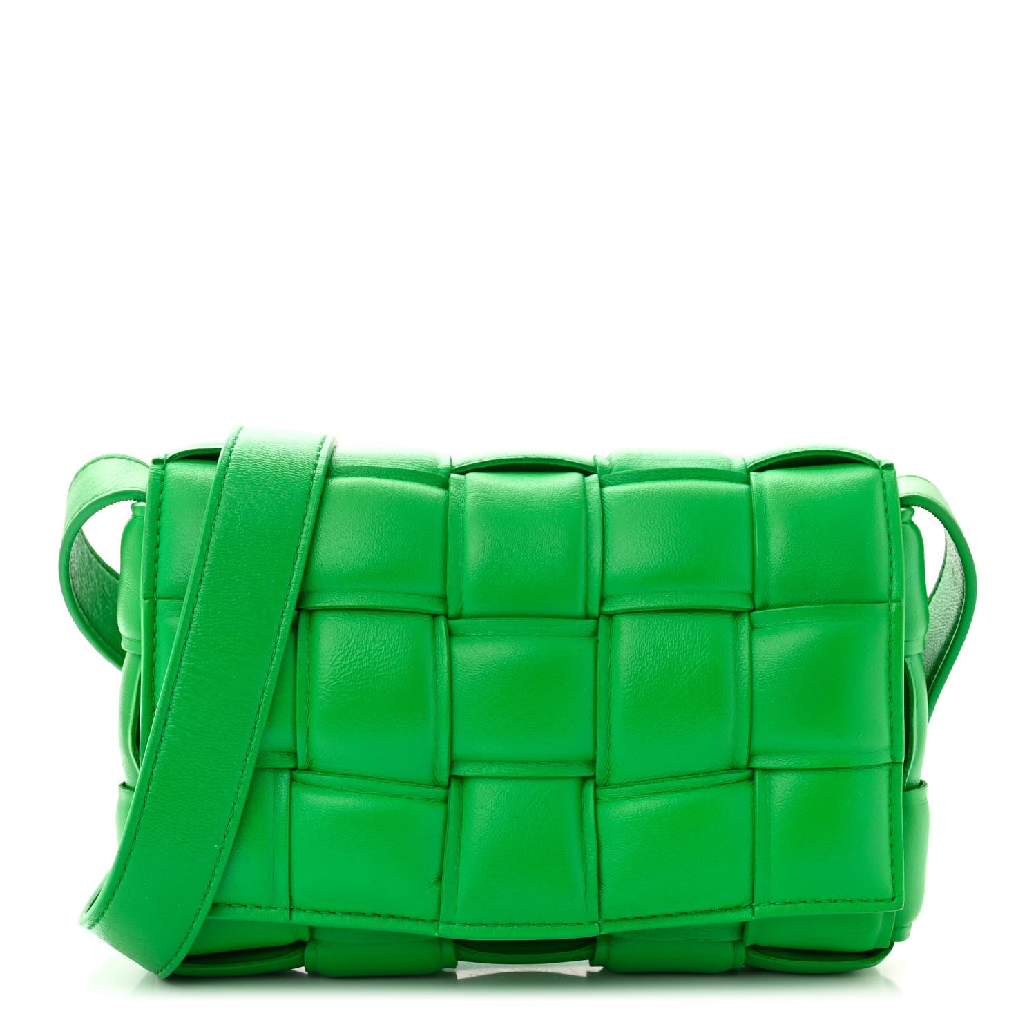 Bottega Veneta Nappa Maxi Intreccio Small Padded Cassette Crossbody Bag Parakeet 1 of 12