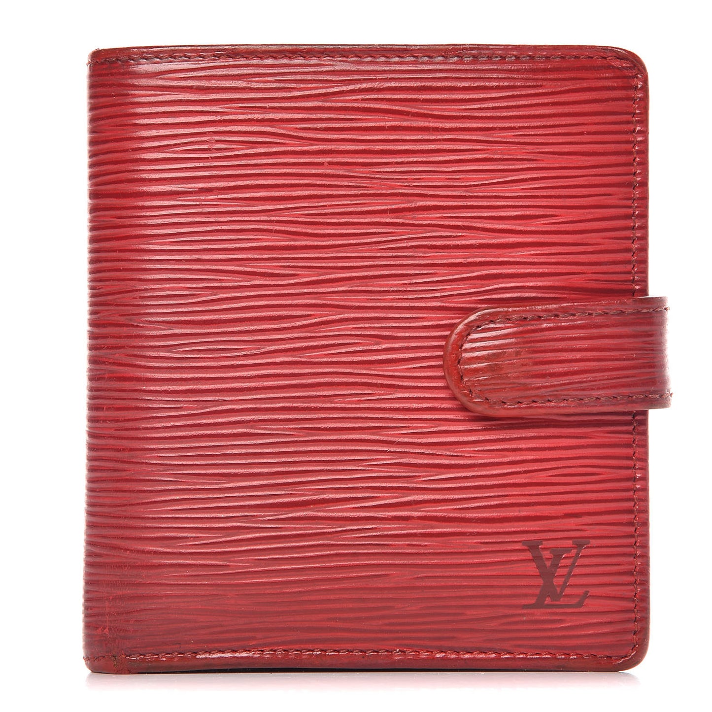 Epi Porte Billets Compact Wallet Red
