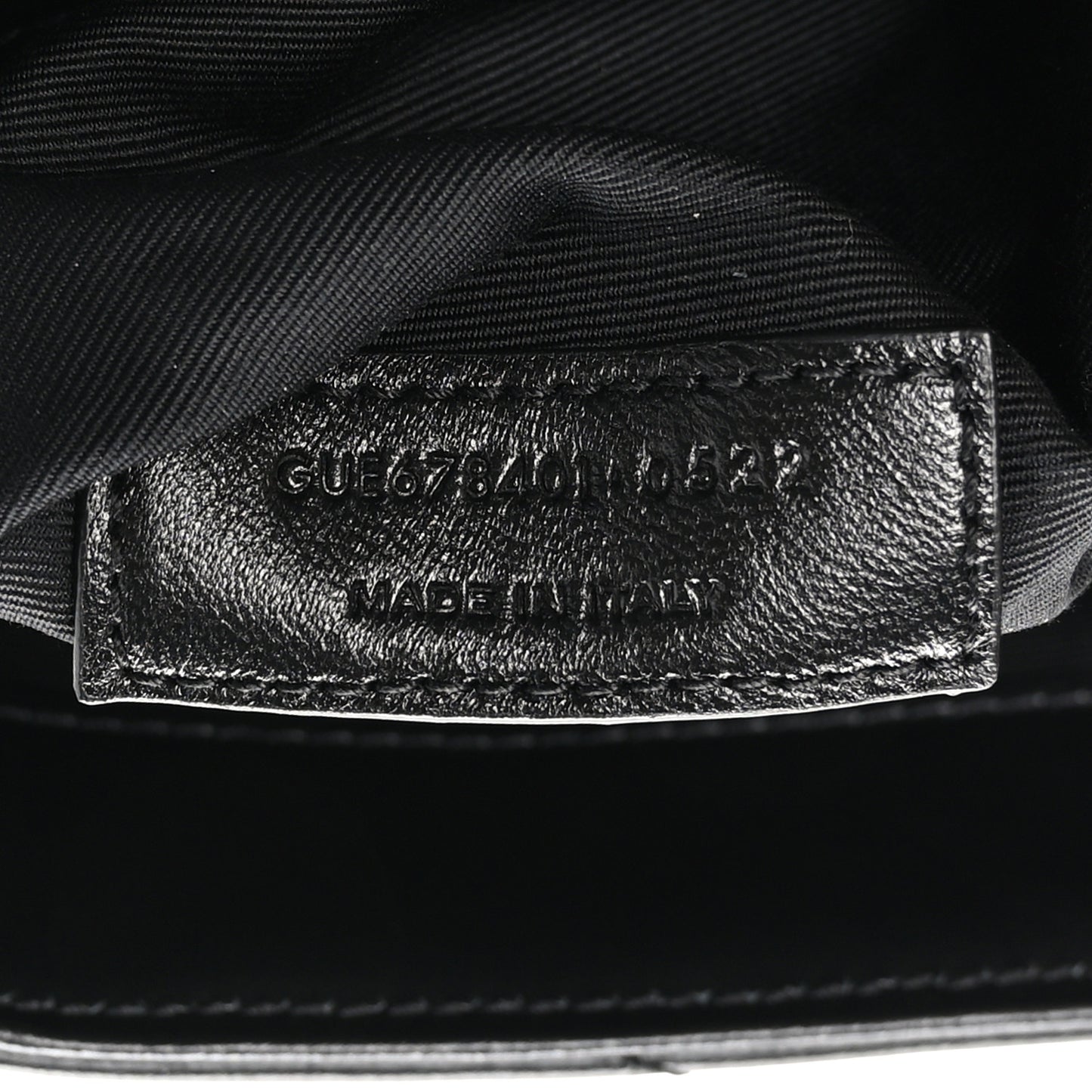 Calfskin Y Quilted Monogram Toy Loulou Crossbody Bag Black