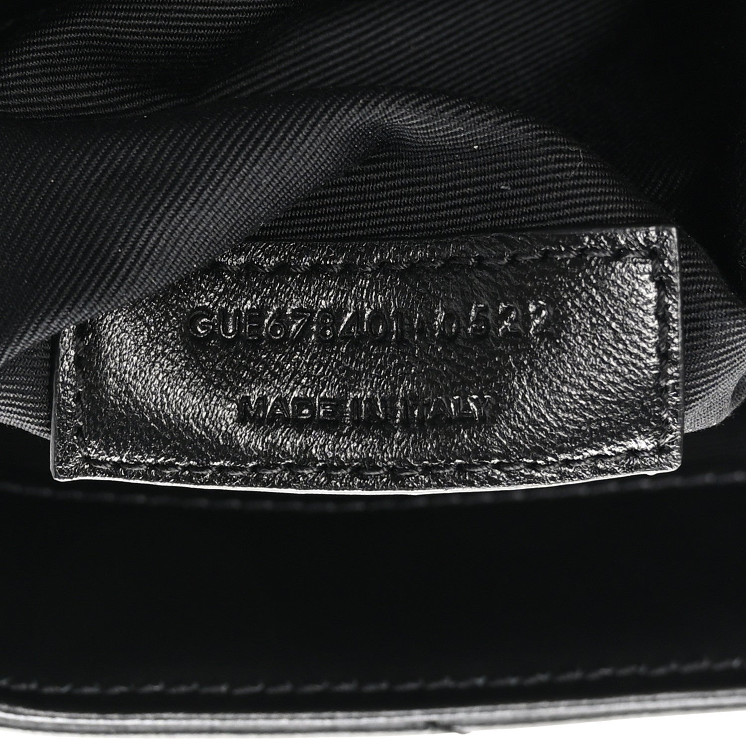 Saint Laurent Calfskin Y Quilted Monogram Toy Loulou Crossbody Bag Black 10 of 10