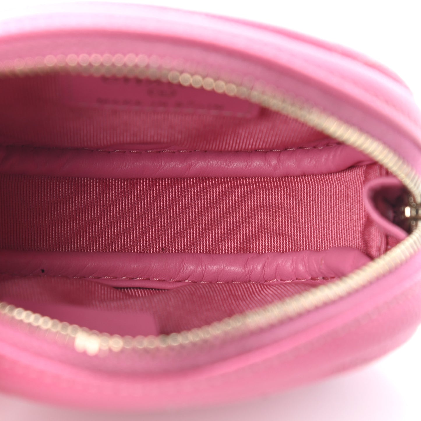Caviar Quilted Zip Around Classic Coin Purse Pink