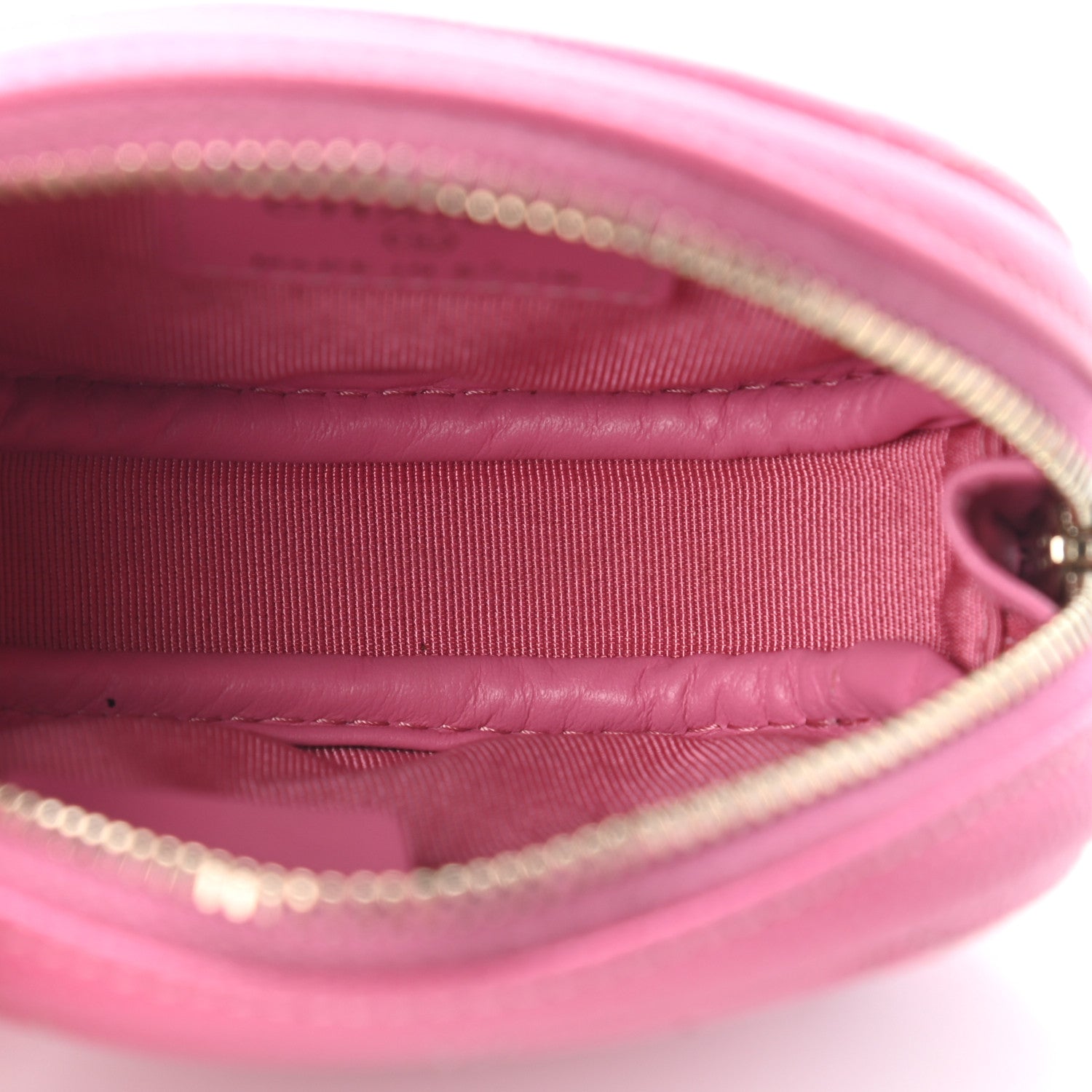 Chanel Caviar Quilted Zip Around Classic Coin Purse Pink 5 of 7