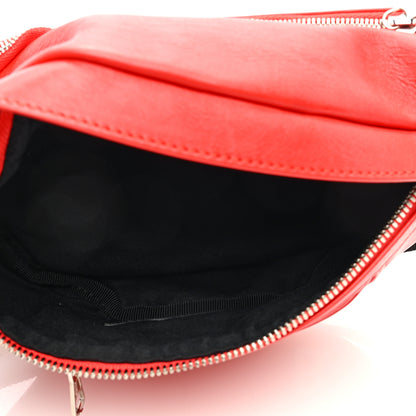 Balenciaga Calfskin Soft XS B Belt Bag Vivid Red 5 of 9