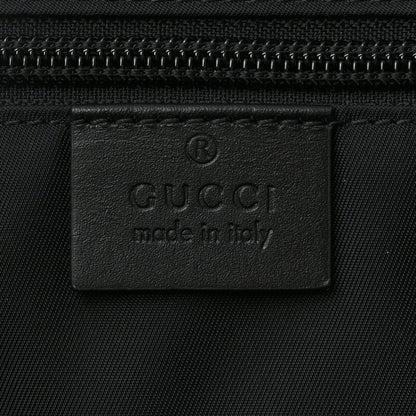 Gucci GG Supreme Monogram Web Large Zippered Tote Beige Black 6 of 11