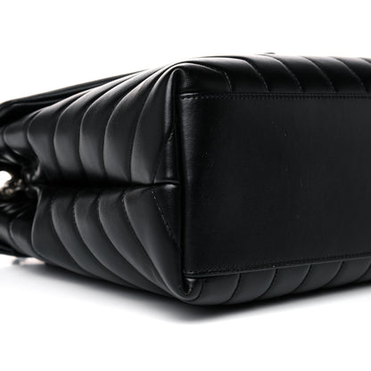 Saint Laurent Calfskin Y Quilted Monogram Medium Loulou Chain Satchel Black 5 of 15