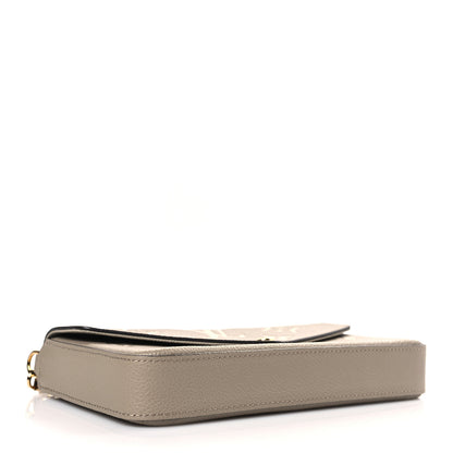 Louis Vuitton Empreinte Monogram Giant Felicie Pochette Tourterelle Creme 5 of 9