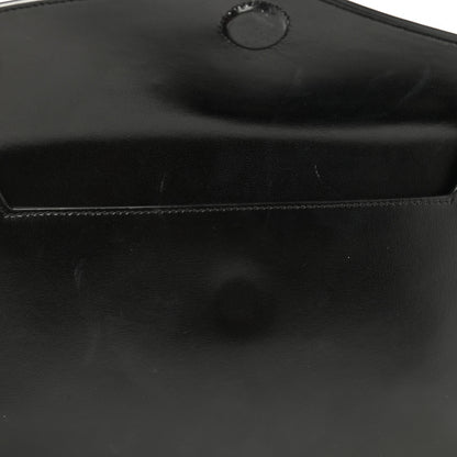 Saint Laurent Smooth Shiny Calfskin Monogram Uptown Pouch Black 8 of 10