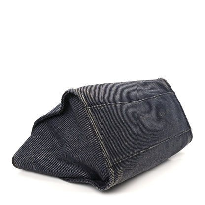 Chanel Denim Medium Deauville Tote Dark Blue 3 of 10