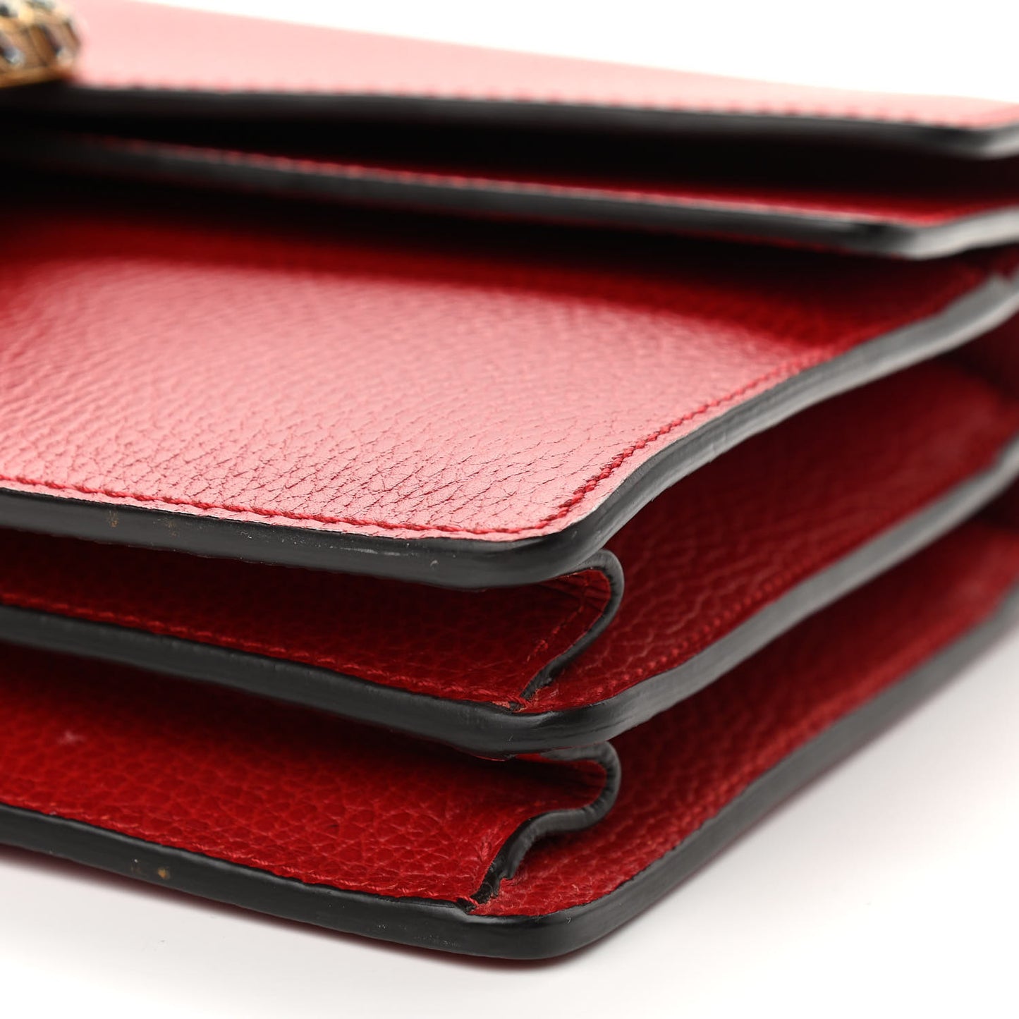 Dollar Calfskin Swarovski Crystal Small Dionysus Shoulder Bag Hibiscus Red