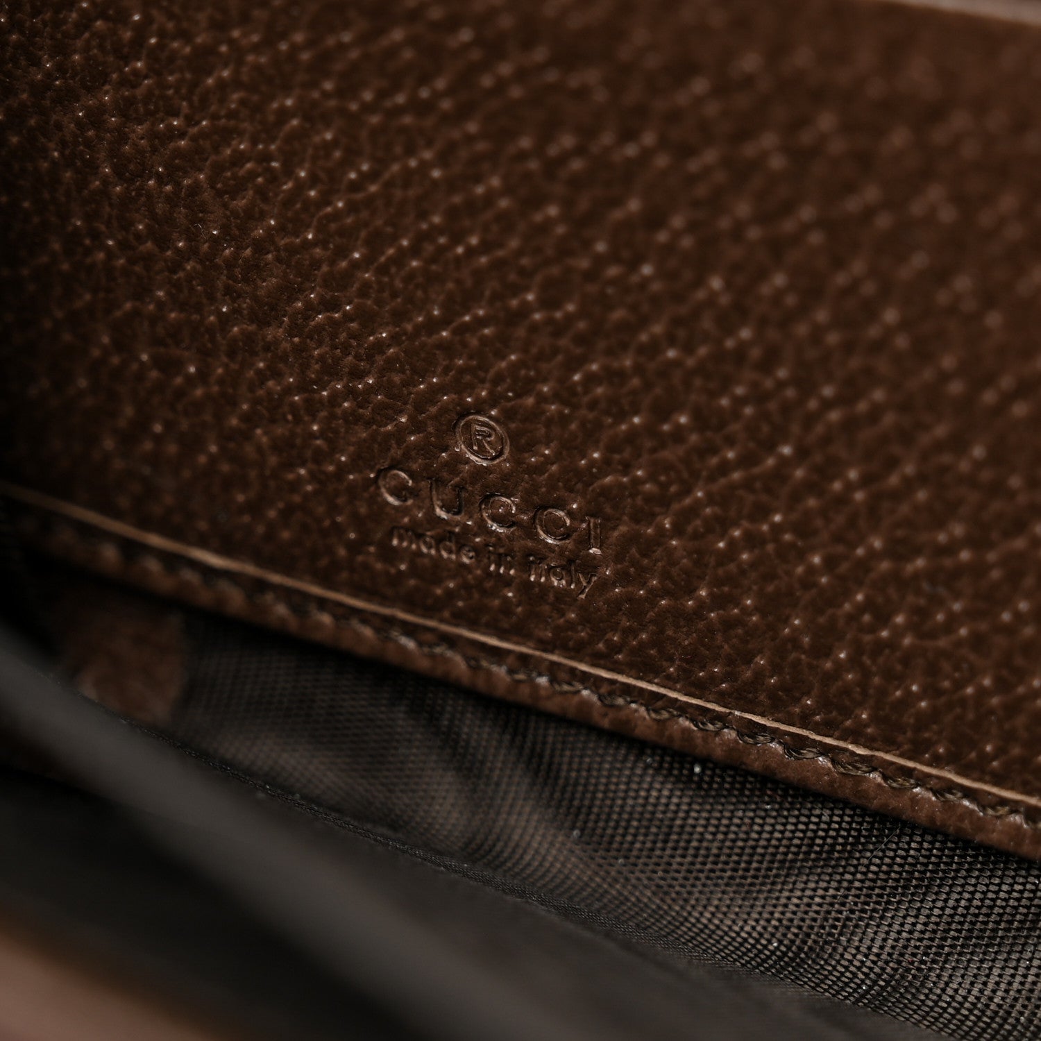 Gucci Monogram Jumbo GG Textured Dollar Calfskin Diana Zip Around Continental Wallet Camel Ebony New Acero 6 of 8