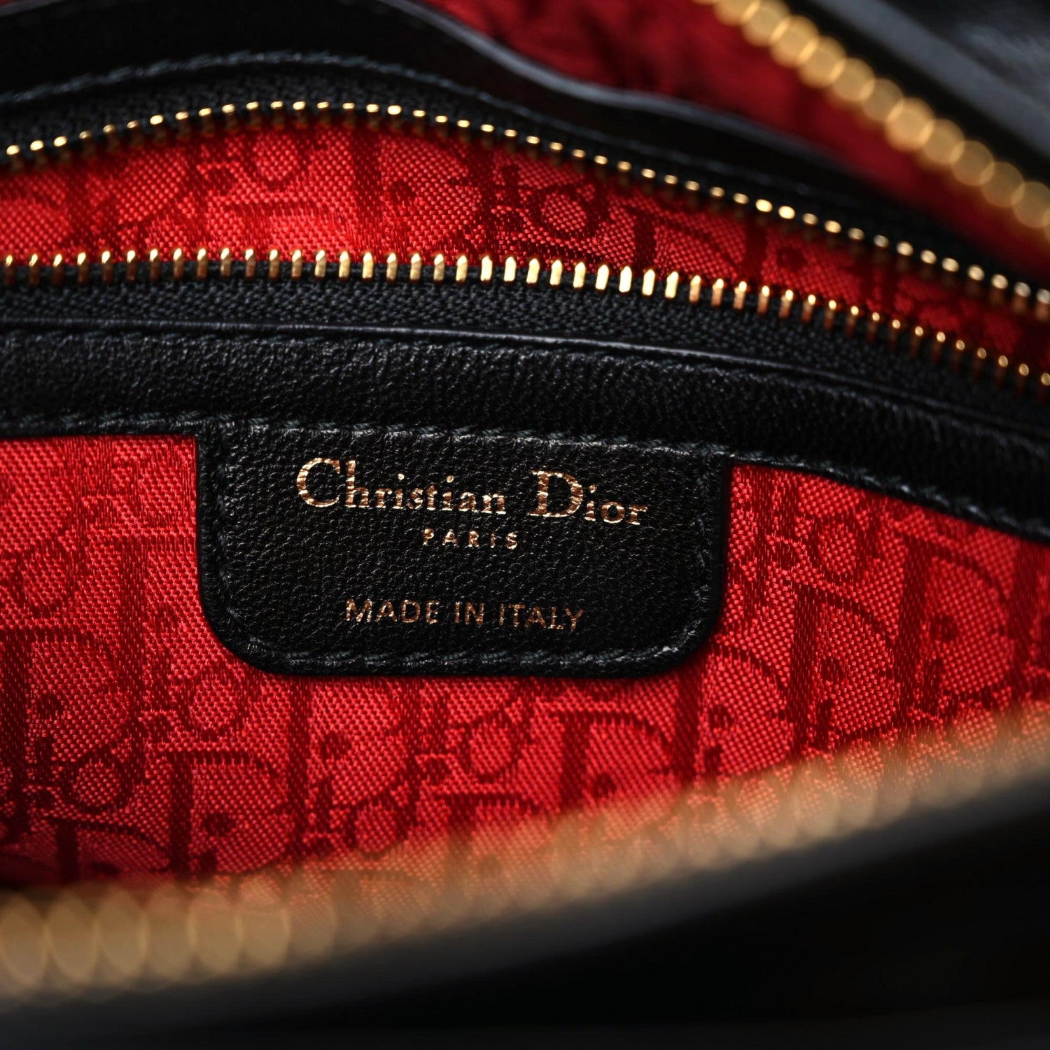 Christian Dior Lambskin Cannage Medium Lady Dior Black 15 of 15