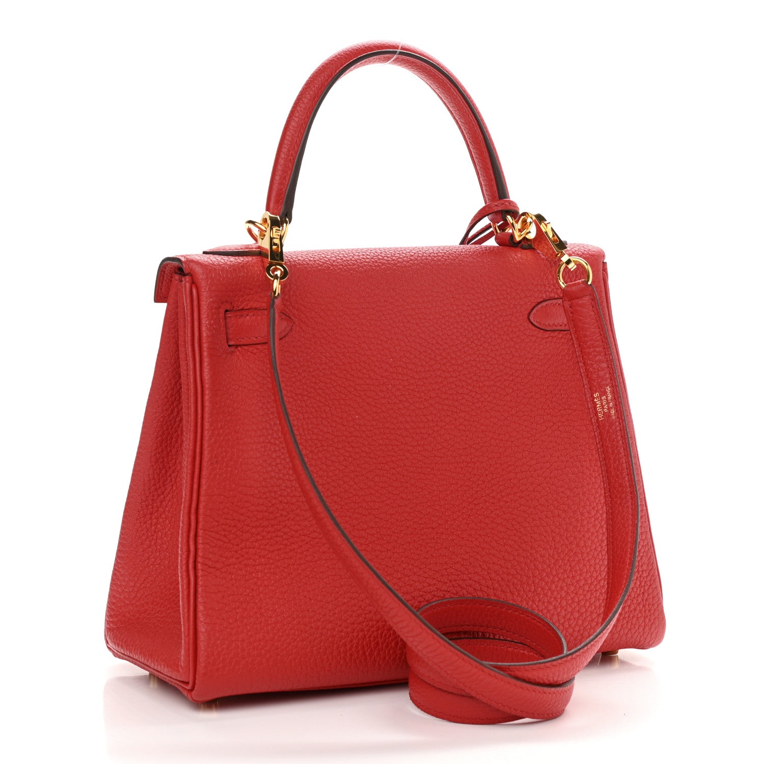 Hermes Togo Kelly Retourne 25 Rouge De Coeur 3 of 10