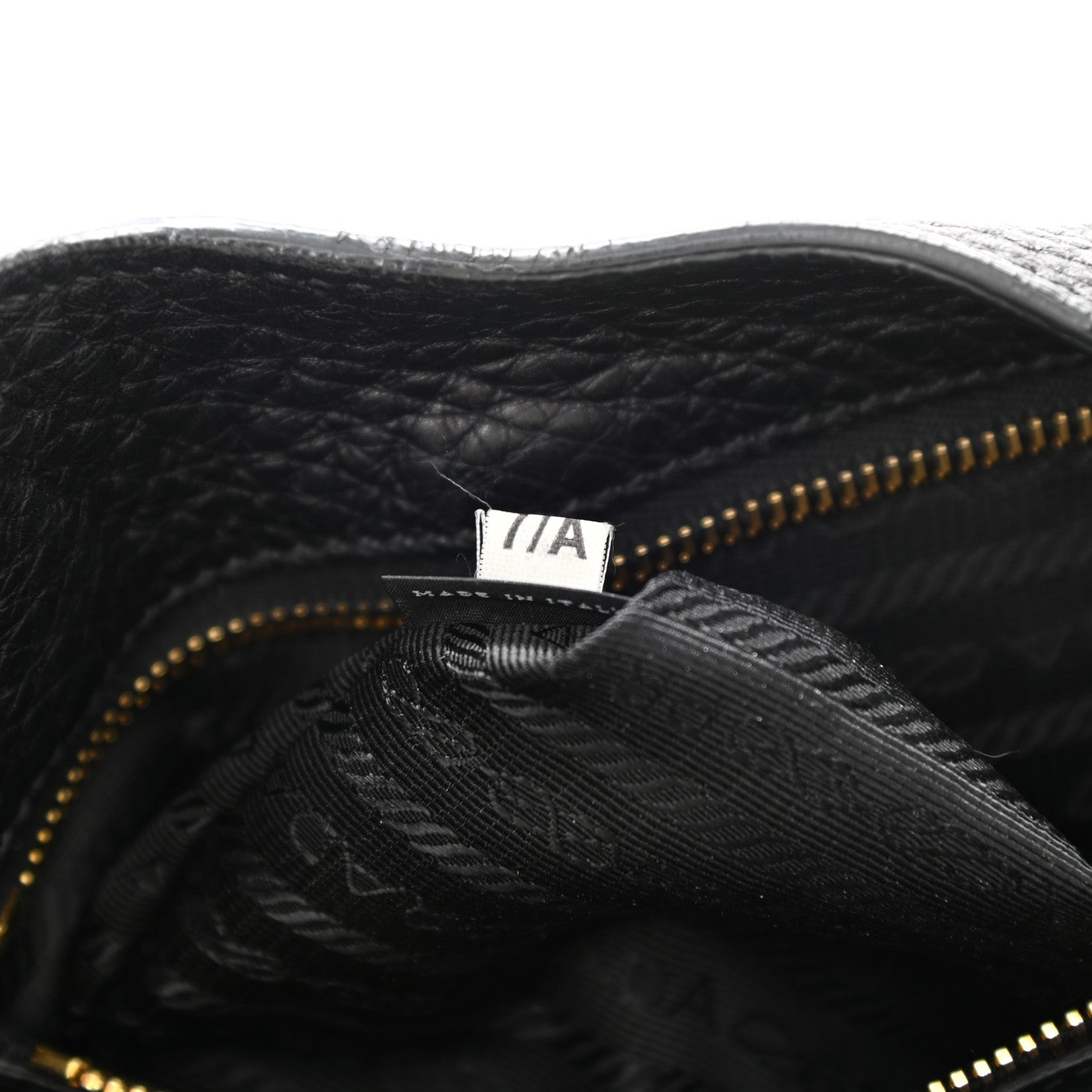 Prada Vitello Daino Pushlock Tote Black 7 of 10