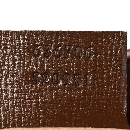 Gucci GG Supreme Monogram Azalea Calfskin Web Small Jackie 1961 Hobo Beige Ebony Brown Sugar 7 of 10