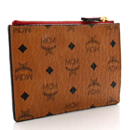 MCM Visetos Key Pouch Cognac Red 3 of 7