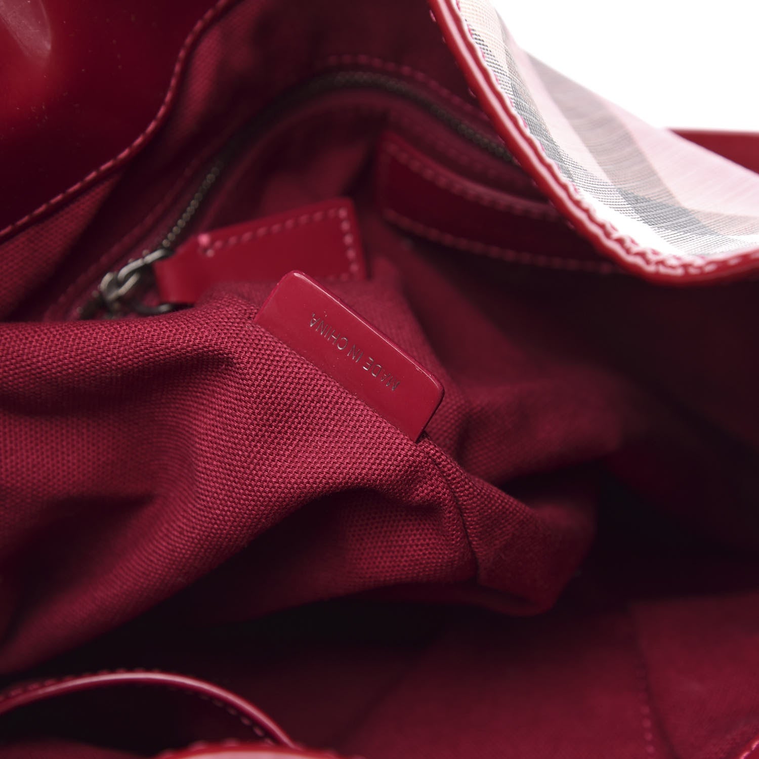 Burberry Nova Pop Degrade Small Bilmore Tote Raspberry 7 of 9