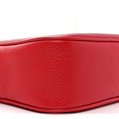 Gucci Pebbled Calfskin Small Soho Disco Bag Vibrant Red 9 of 11