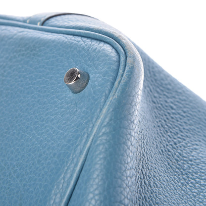 Hermes Taurillon Clemence Picotin 22 MM Blue Jean 13 of 15